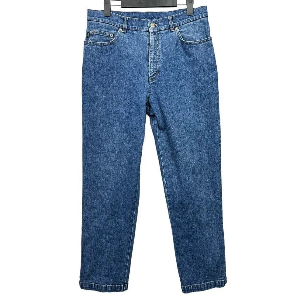 Lauren Jeans Co Ralph Lauren Women's Size 10 Classic Blue Med Wash LRL Stretch
